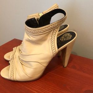 Vince Camuto leather heeled booties